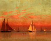 Evening in Gloucester Harbor - 弗朗西斯·奥古斯塔斯·席尔瓦